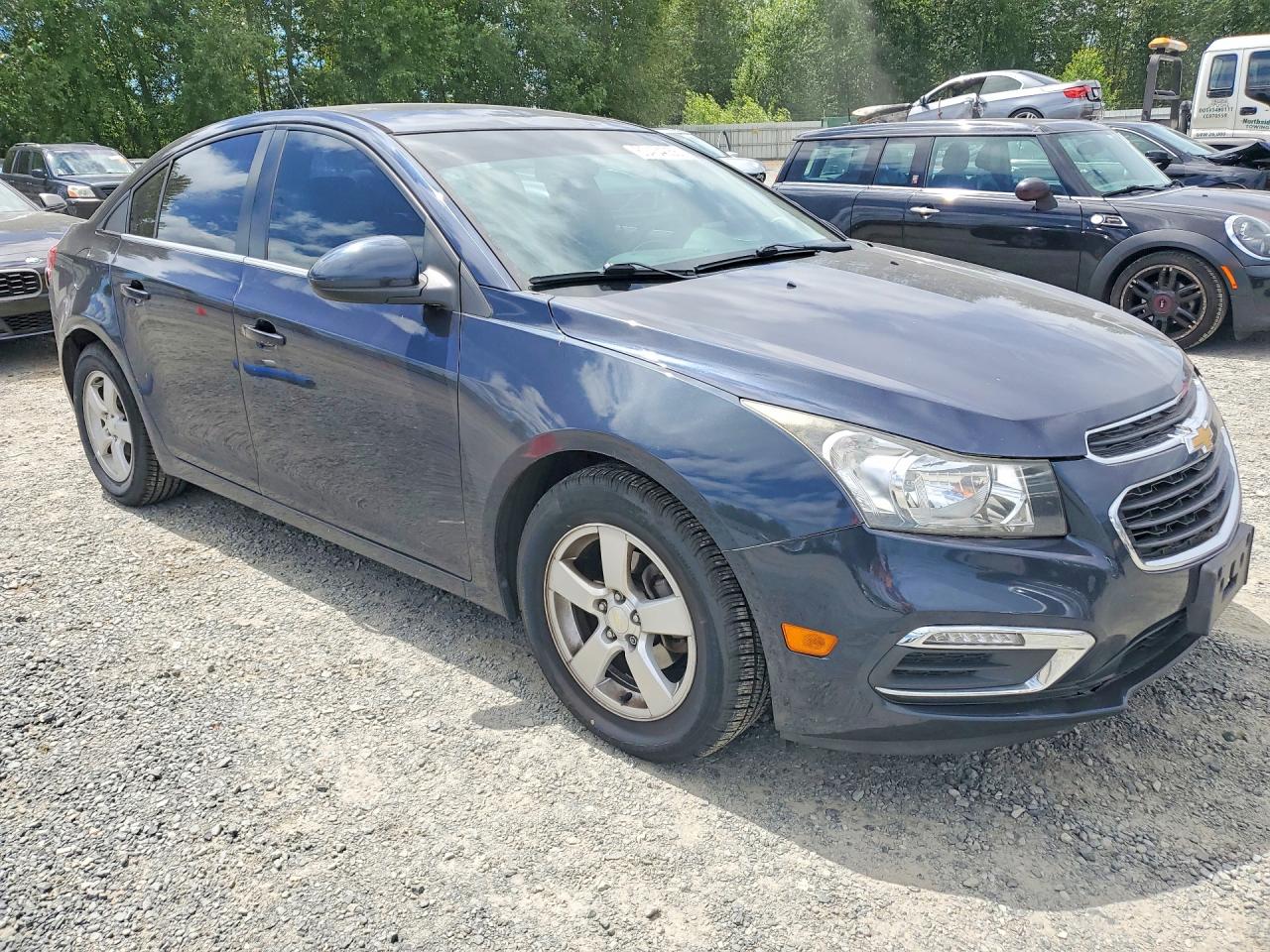 2015 Chevrolet Cruze Lt Black vin: 1G1PC5SB0F7177481