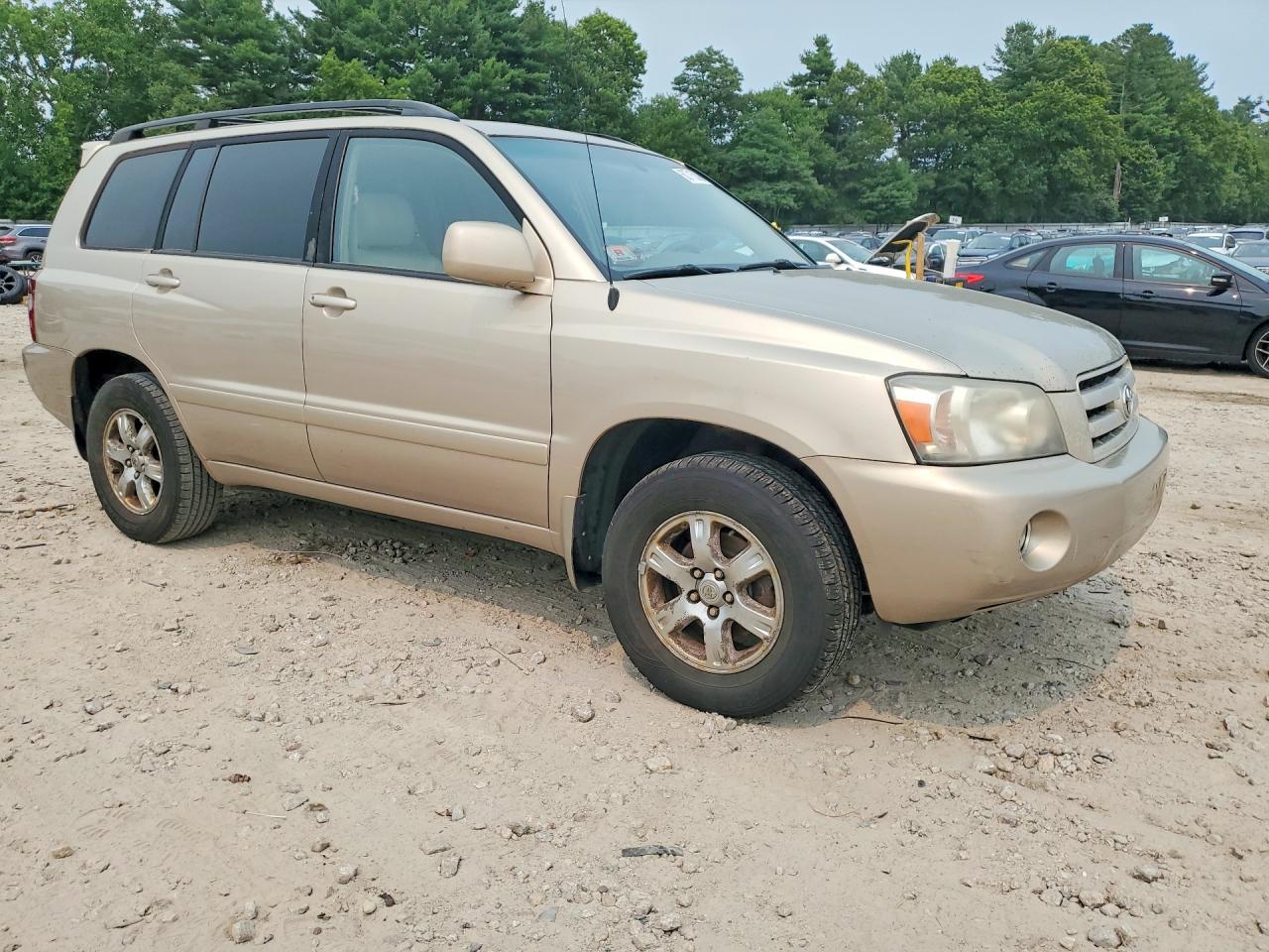 2007 Toyota Highlander Sport Beige vin: JTEHP21A570211136