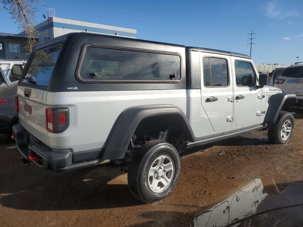 2023 Jeep Gladiator Rubicon Silver vin: 1C6JJTBM2PL587711