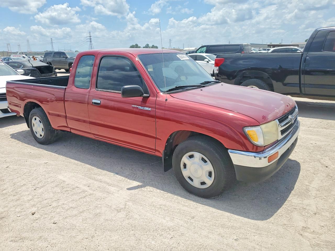 1997 Toyota Tacoma Base Red vin: 4TAVL52NXVZ294685