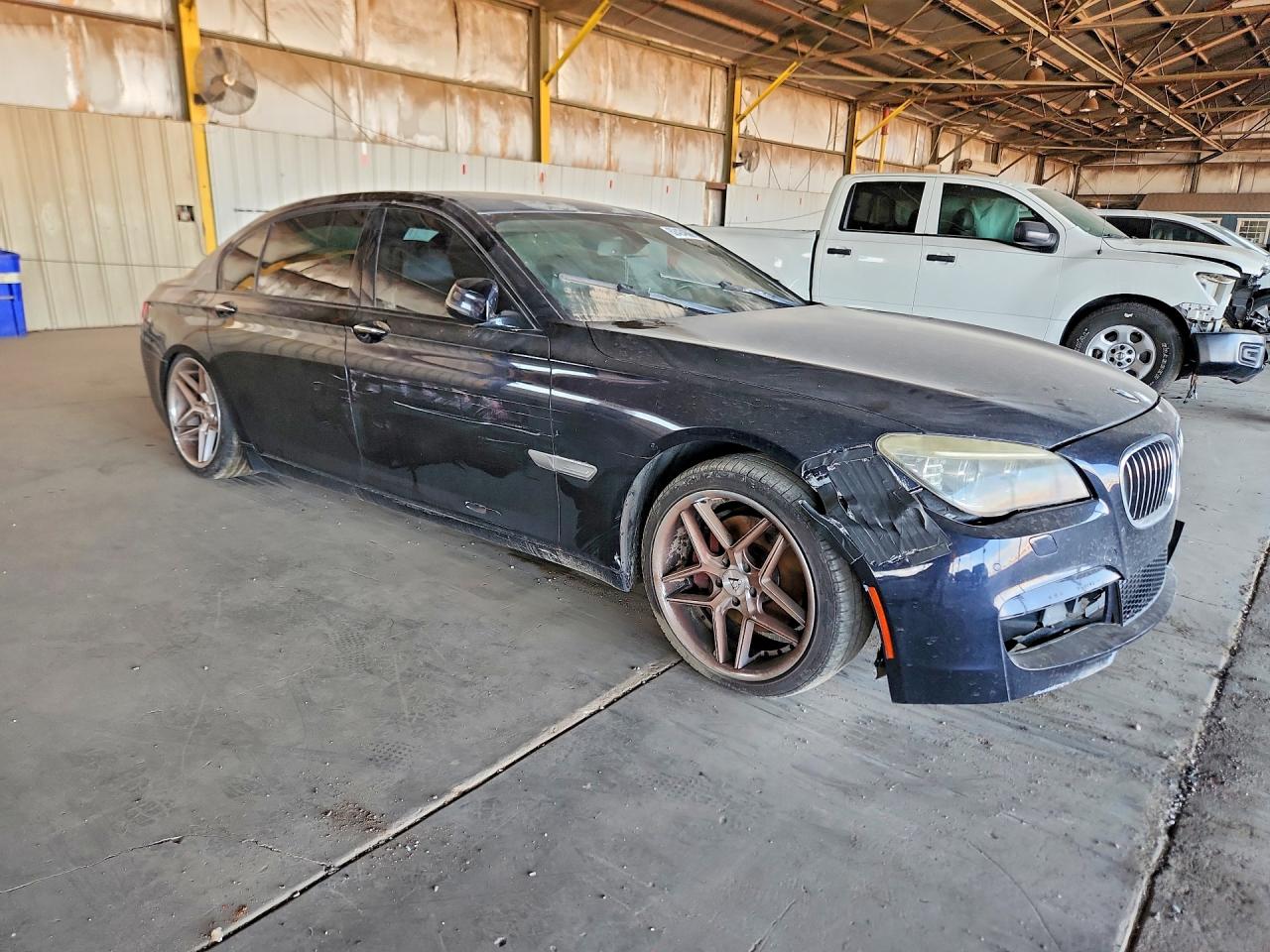 2015 Bmw 740 Li Black vin: WBAYE4C58FD139004
