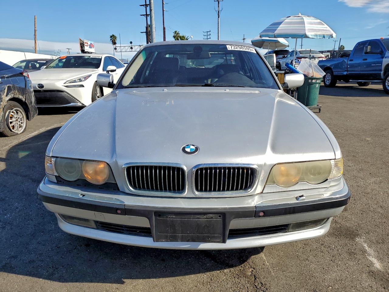 2001 Bmw 740 Il Silver vin: WBAGH83461DP18101