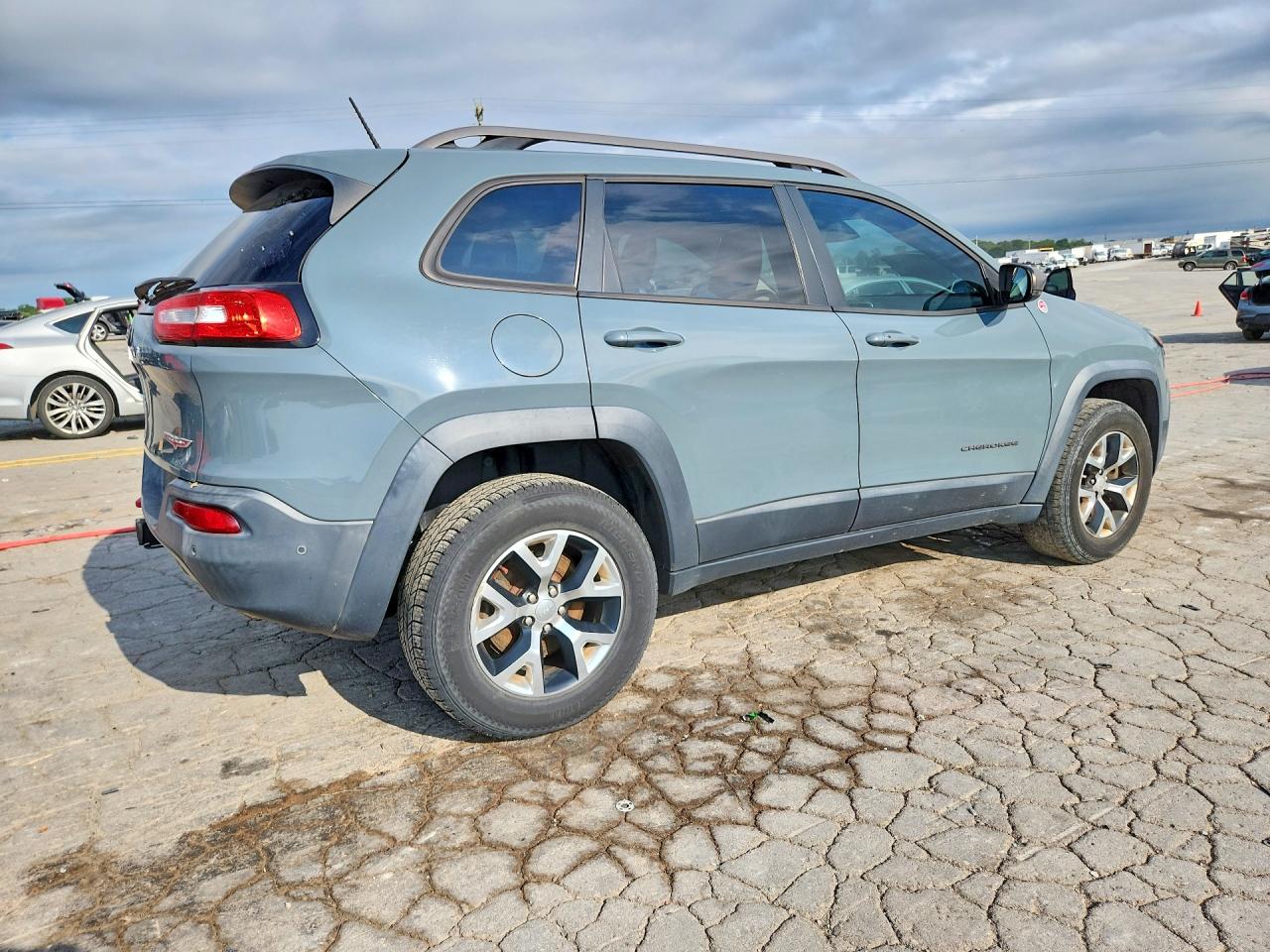 2014 Jeep Cherokee Trailhawk Blue vin: 1C4PJMBS2EW171094