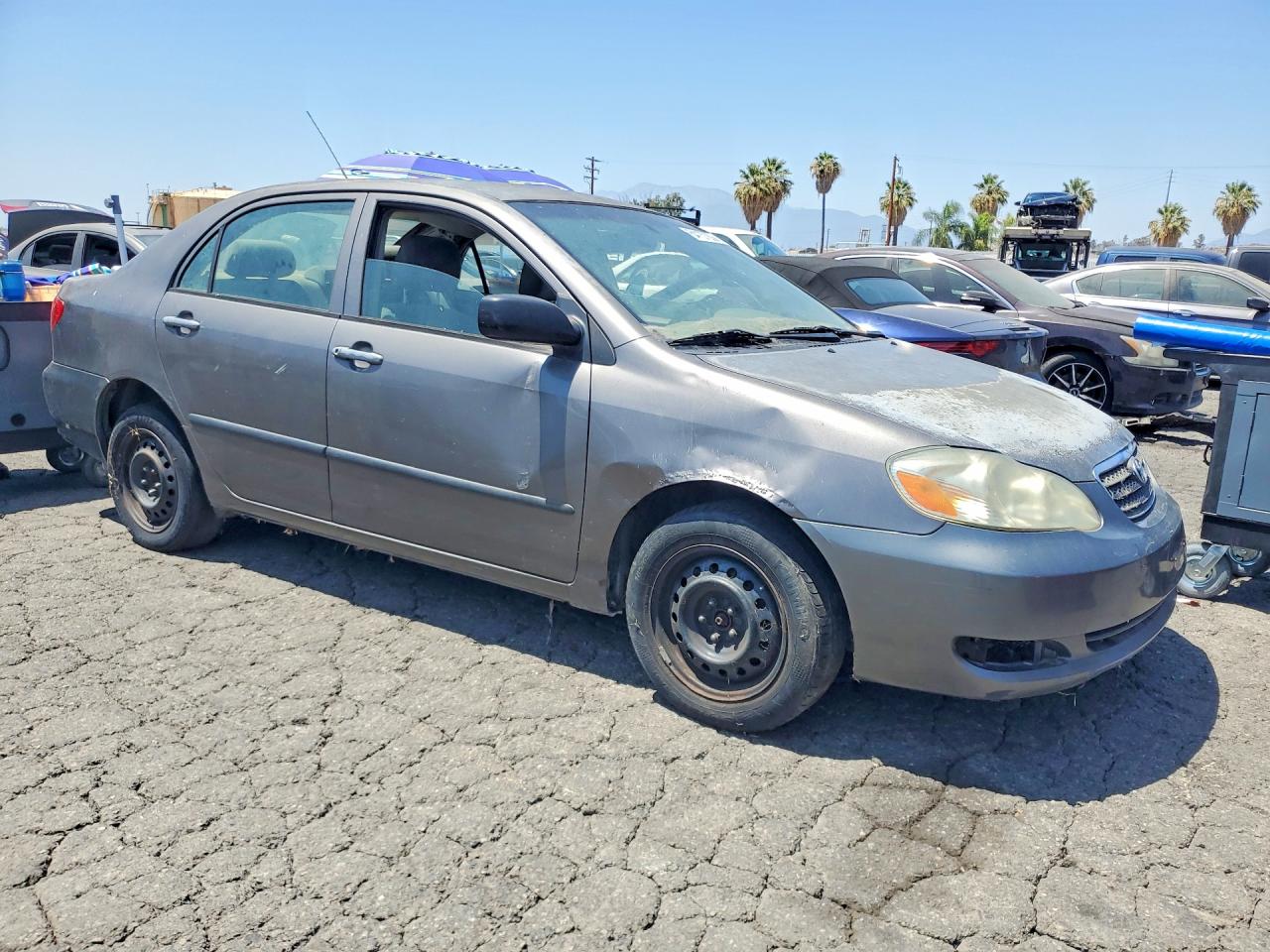 2007 Toyota Corolla Ce Gray vin: 1NXBR32E17Z893108