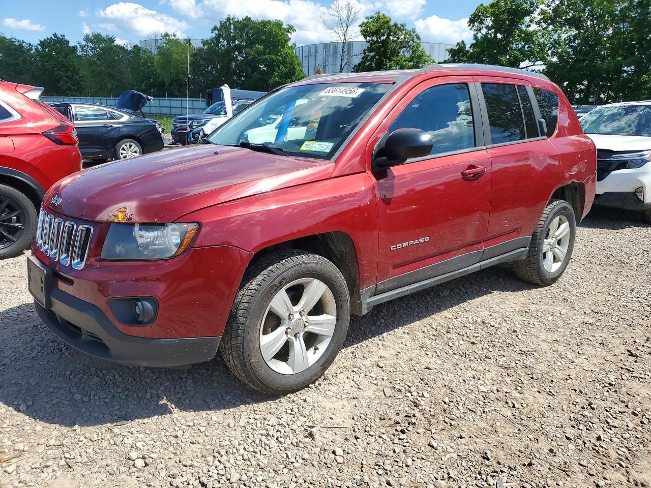 2014 Jeep Compass Sport Красный vin: 1C4NJDBB4ED592351