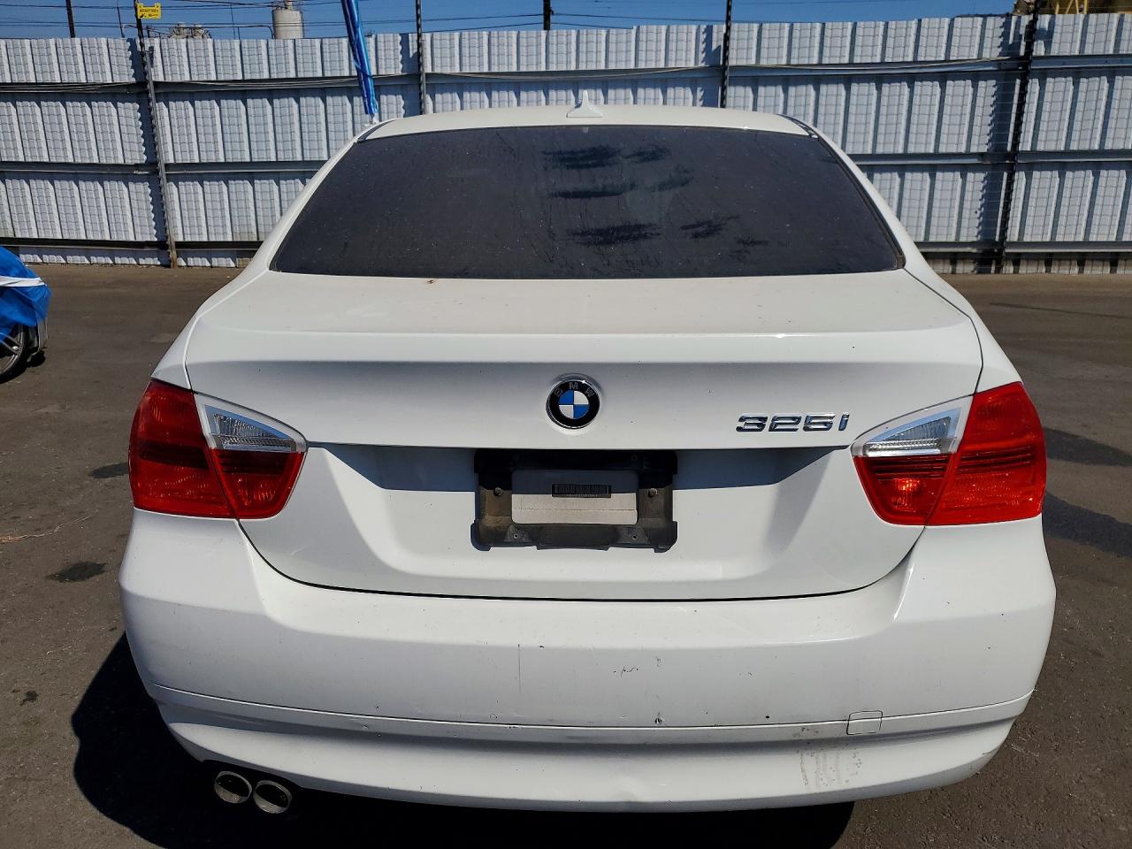2006 Bmw 325 I White vin: WBAVB13526KX33514