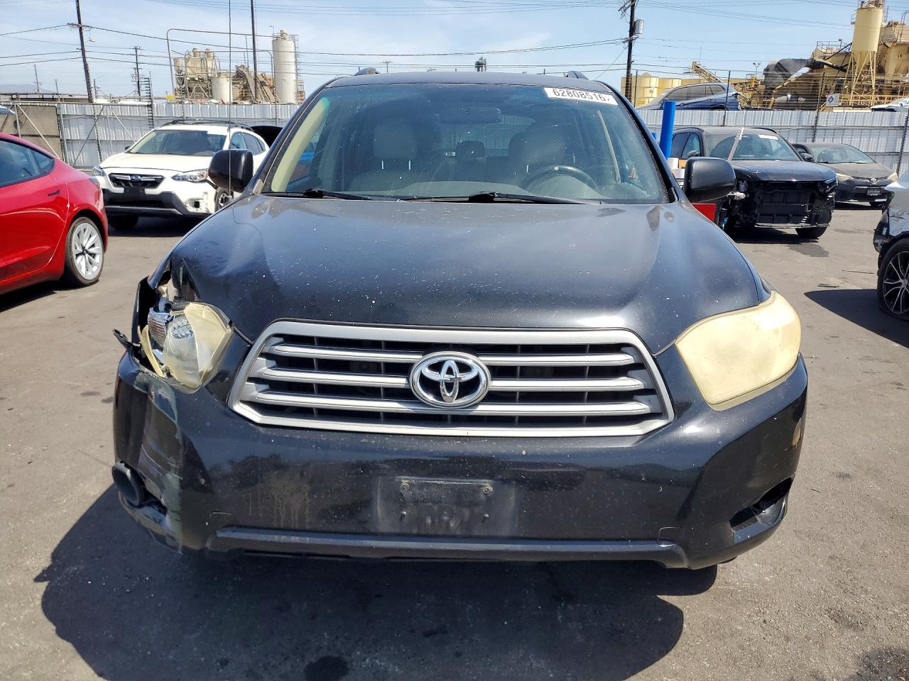 2008 Toyota Highlander Base Black vin: JTEDS41A582010187