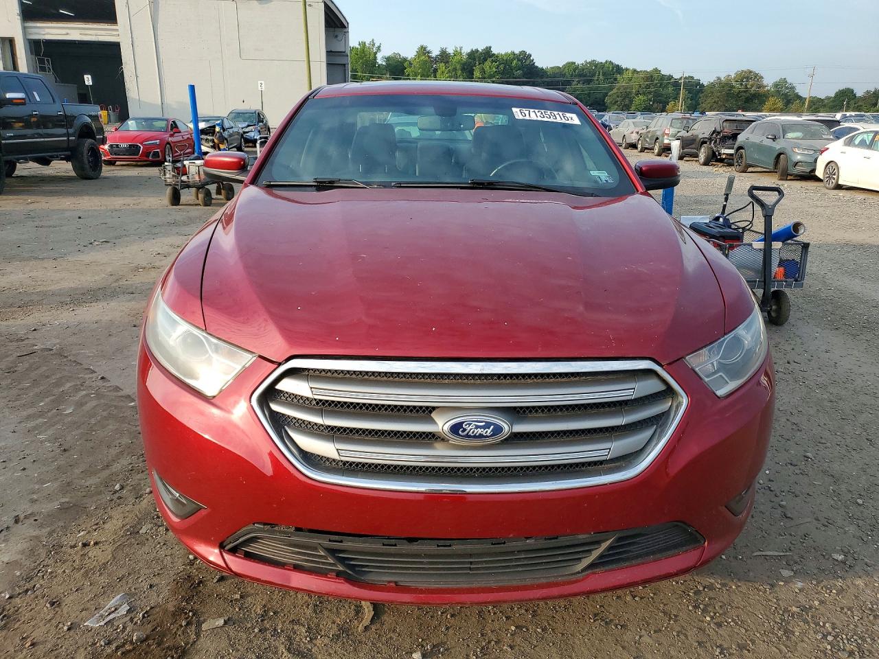 2015 Ford Taurus Sel Red vin: 1FAHP2H86FG169479