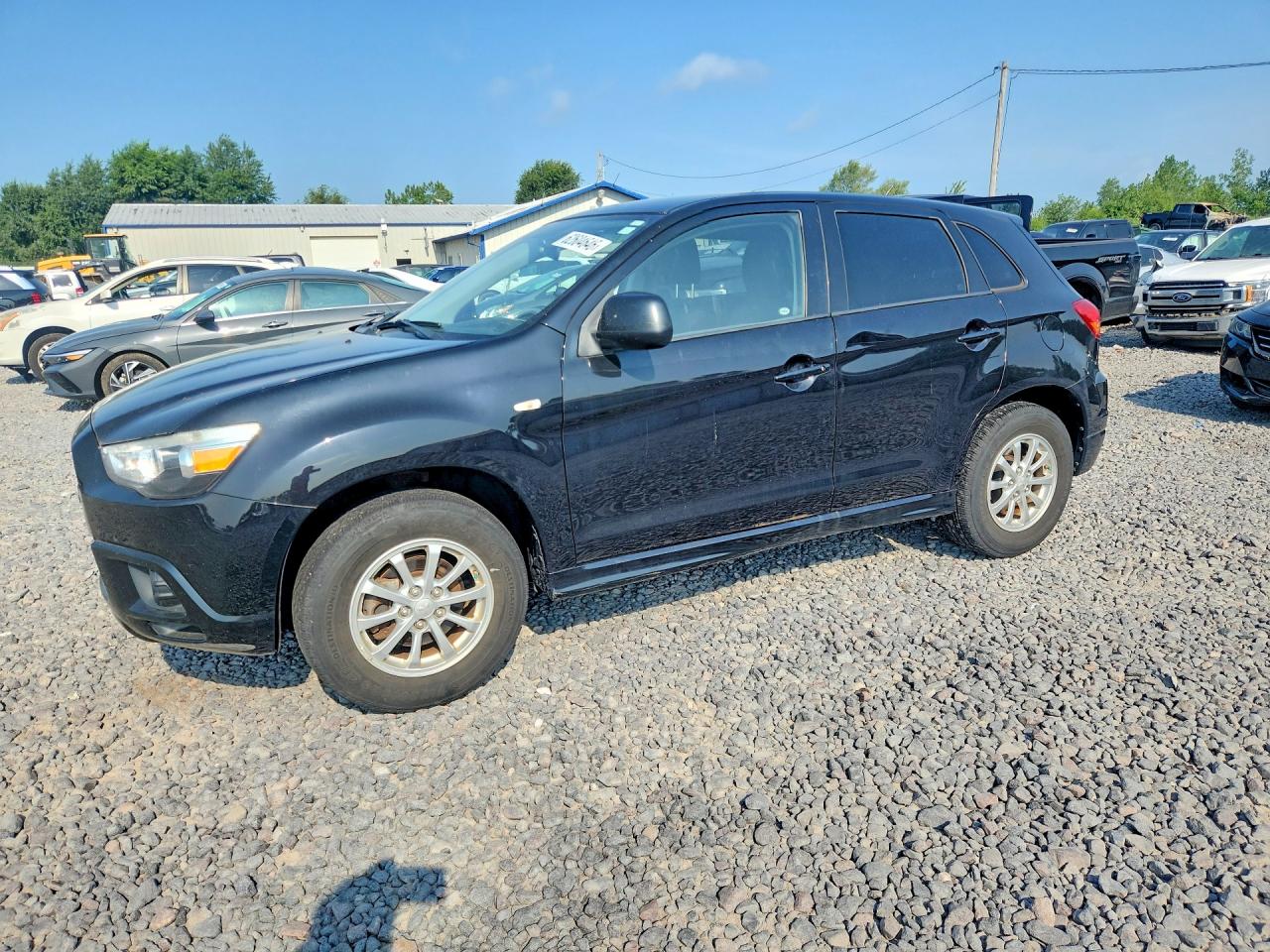 2011 Mitsubishi Outlander Sport Es Черный vin: JA4AP3AU9BZ016676