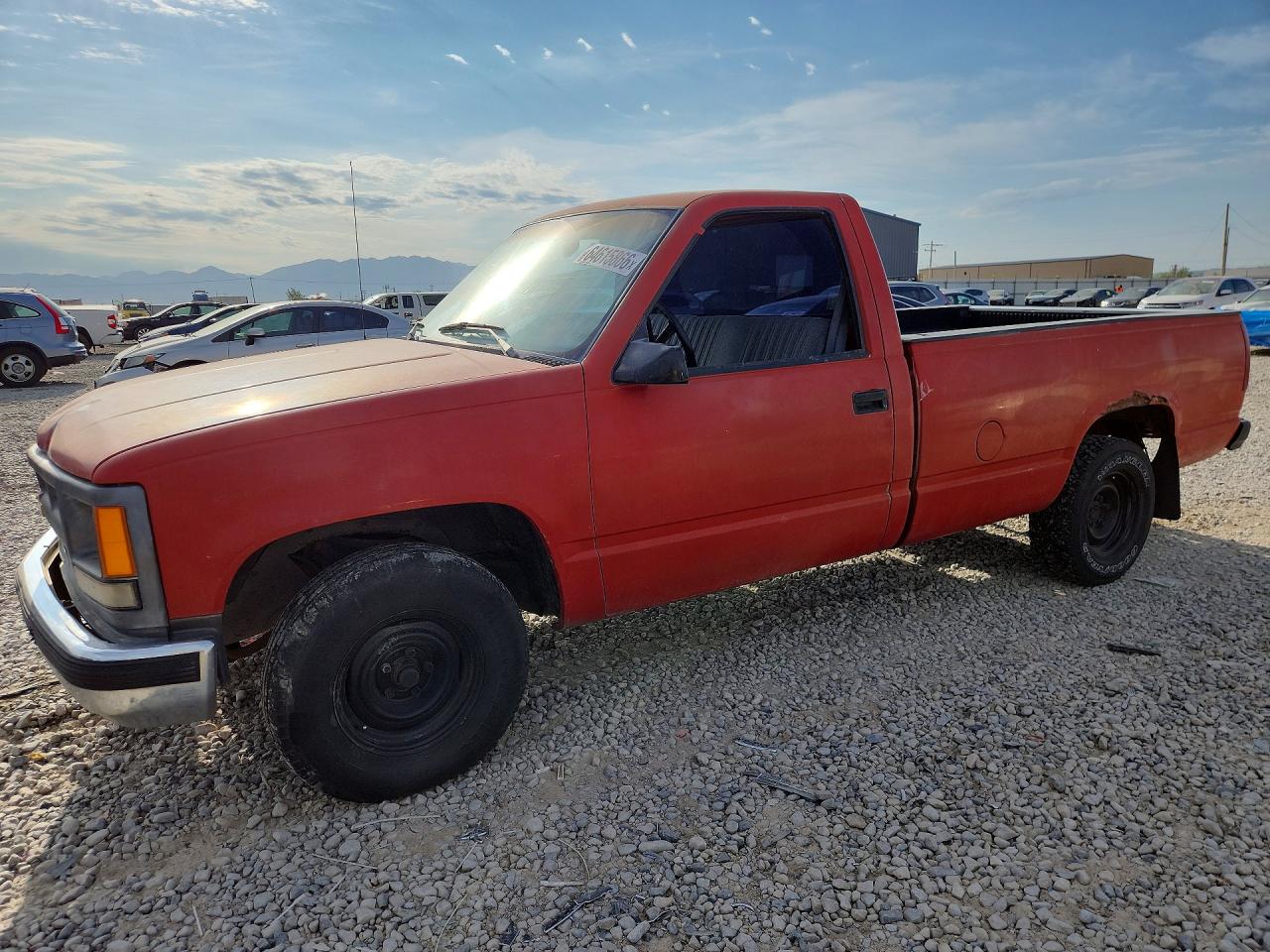 1990 Chevrolet Gmt-400 C1500 Red vin: 1GCDC14ZXLE166279