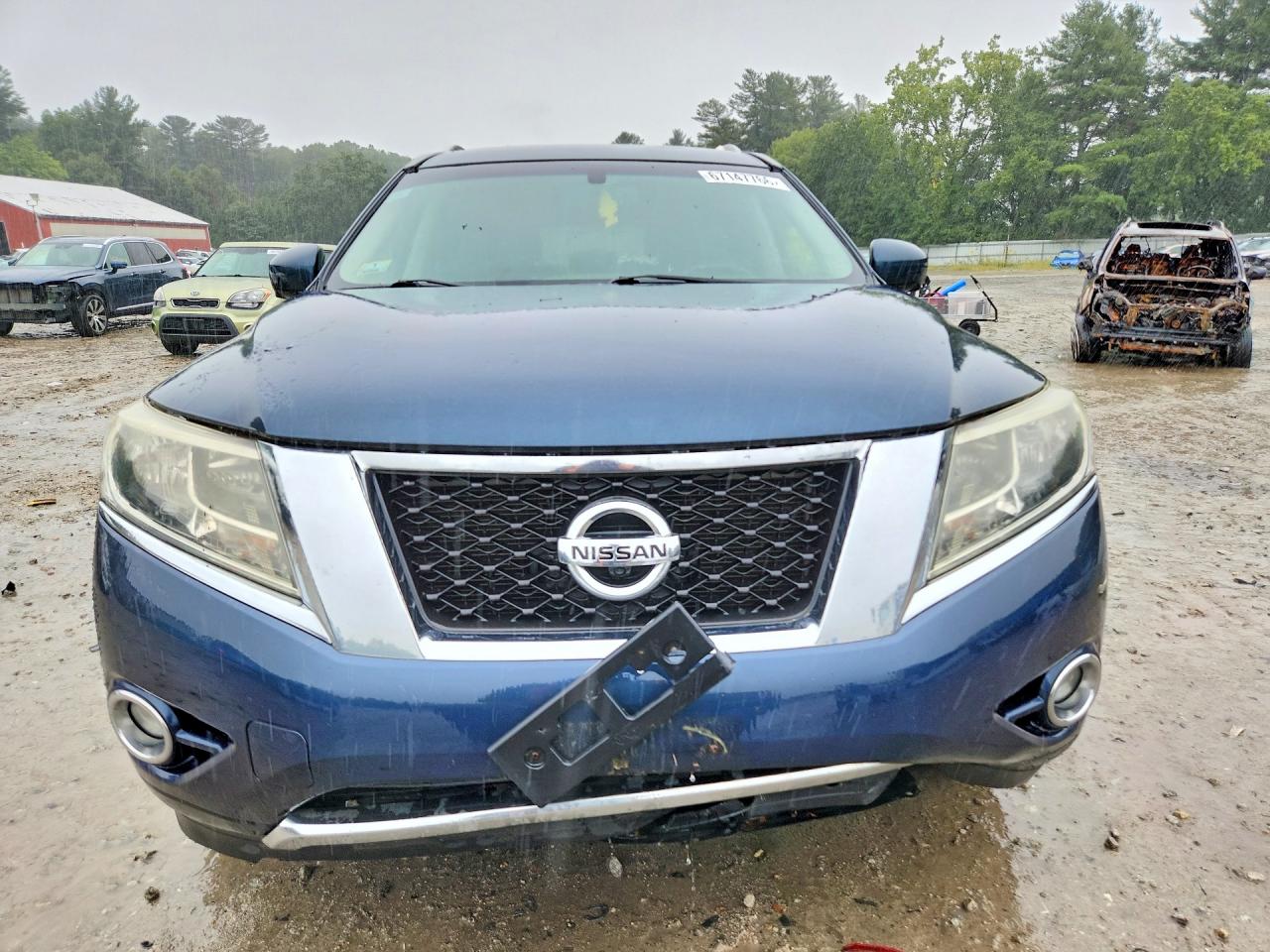 2013 Nissan Pathfinder S Blue vin: 5N1AR2MM5DC688354