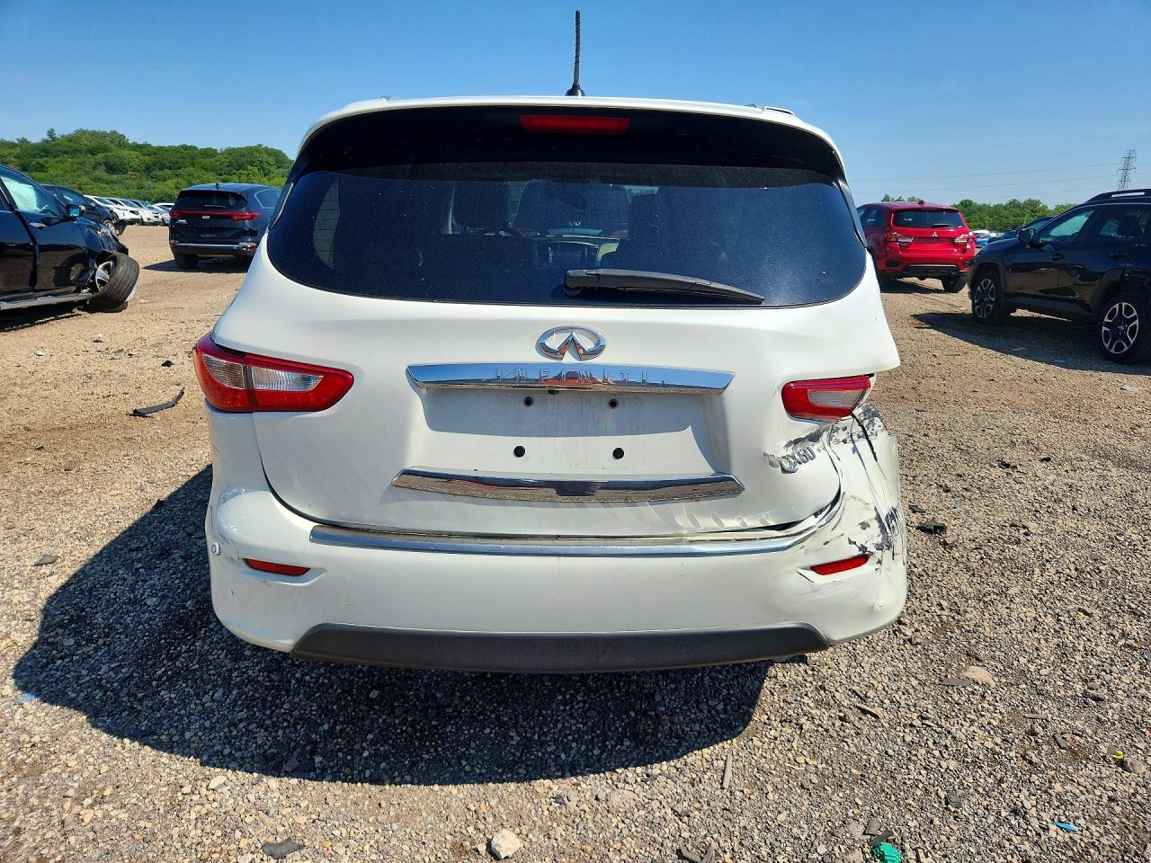 2015 Infiniti Qx60 Base White vin: 5N1AL0MM7FC519218