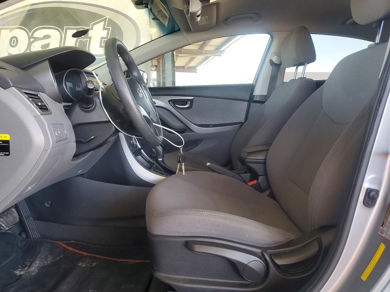 2015 Hyundai Elantra Se Gray vin: 5NPDH4AE7FH549301