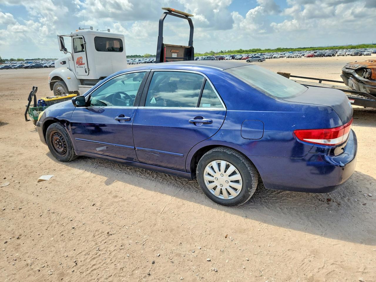 2004 Honda Accord Lx Blue vin: 1HGCM56374A168459