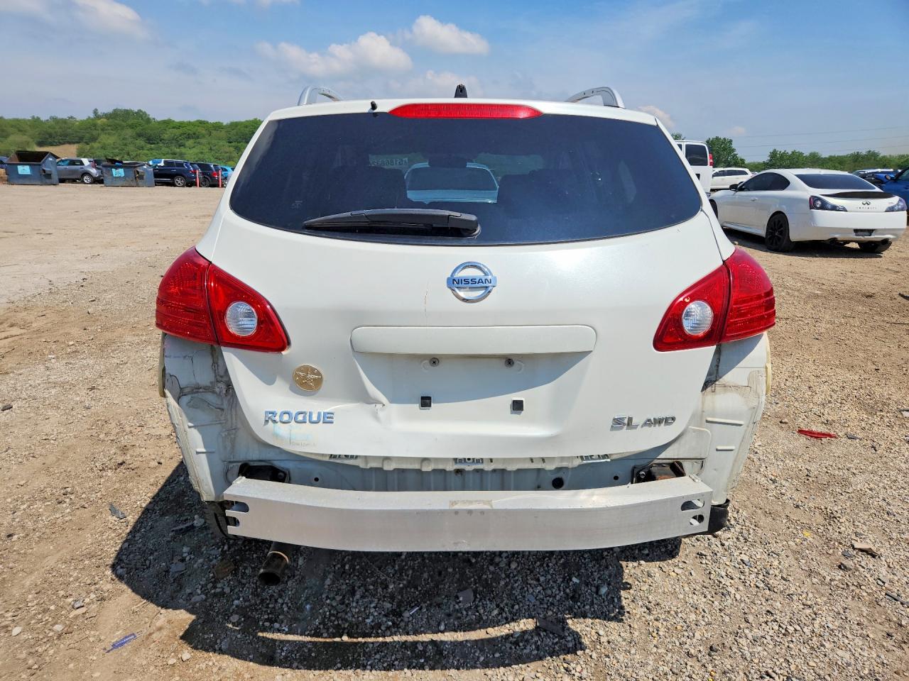 2010 Nissan Rogue S White vin: JN8AS5MV8AW119337
