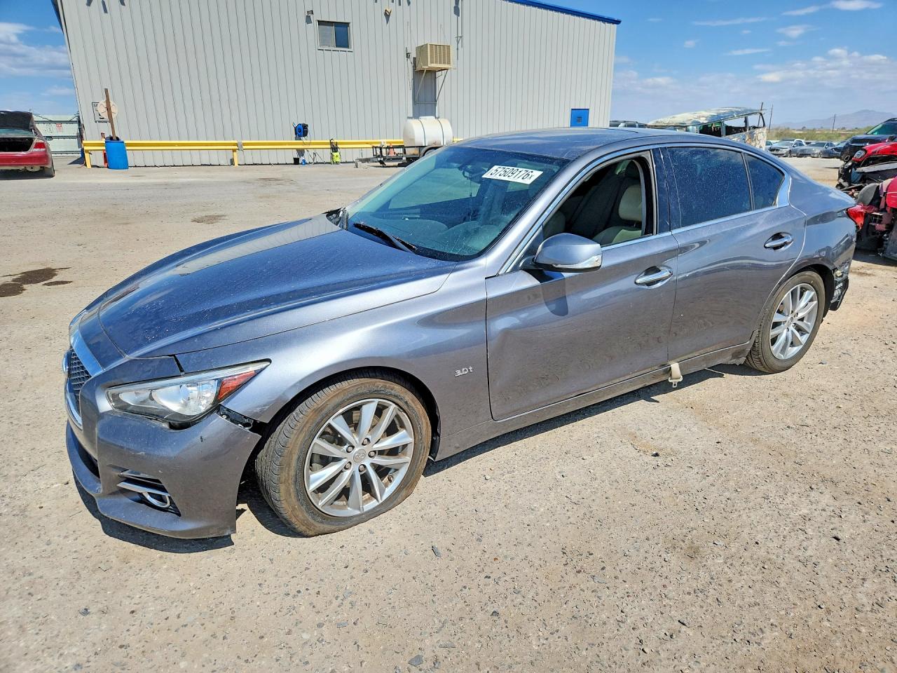 2015 Infiniti Q50 Premium Silver vin: JN1BV7AP4FM358172