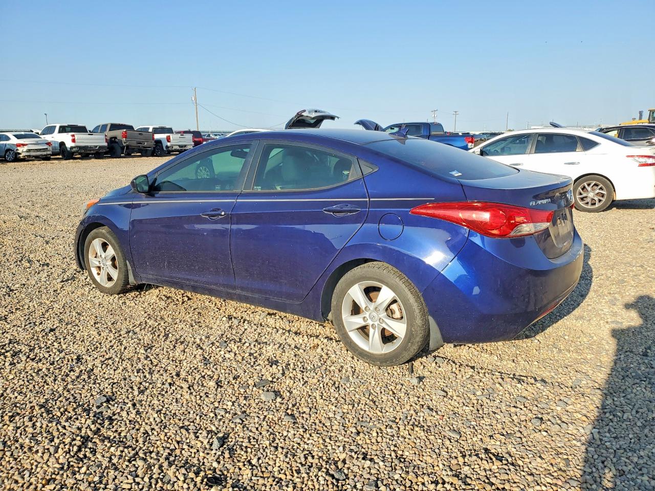 2013 Hyundai Elantra Gls Blue vin: 5NPDH4AE0DH436366