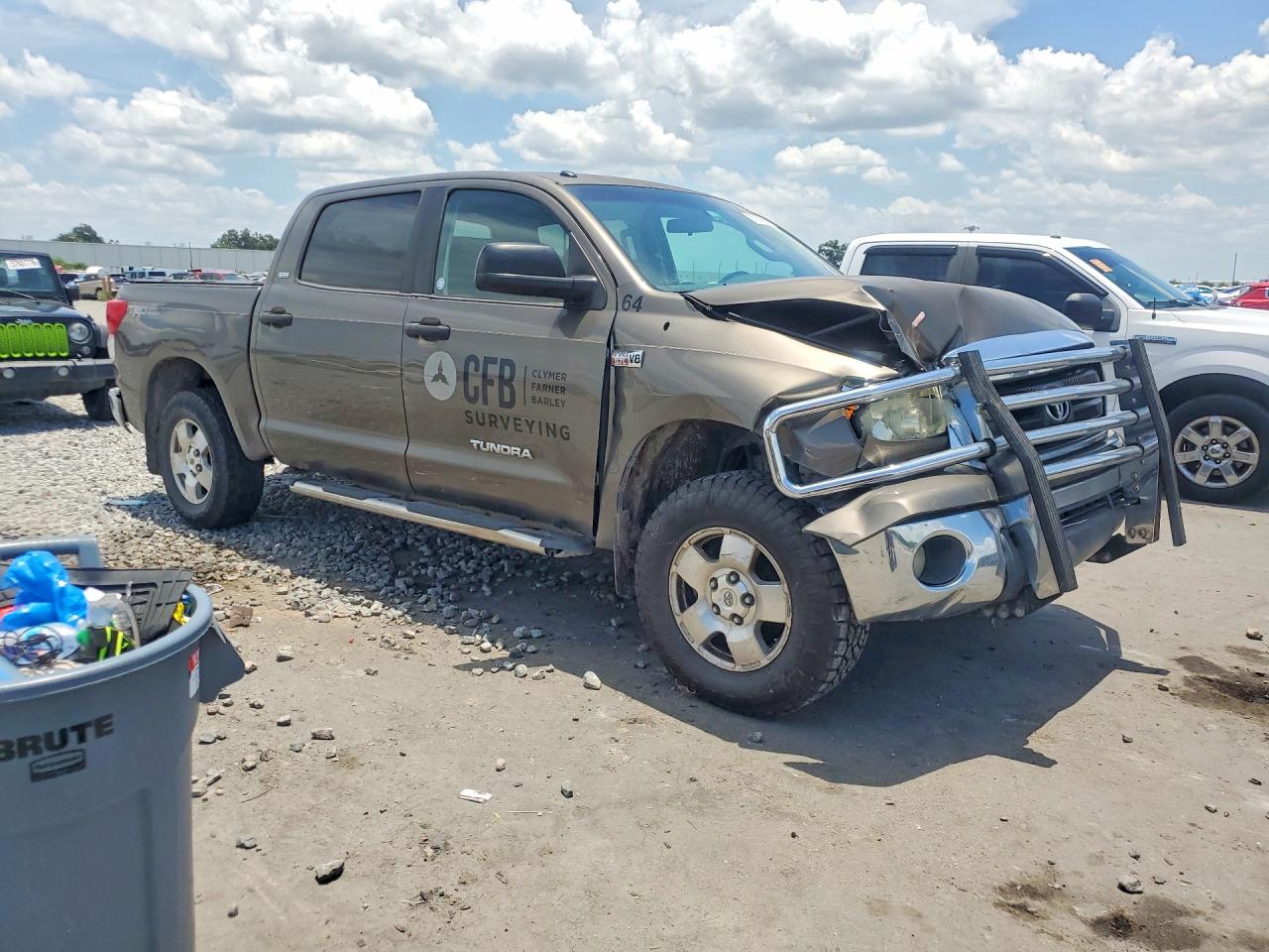 2011 Toyota Tundra Crewmax Sr5 Gray vin: 5TFDW5F19BX201094