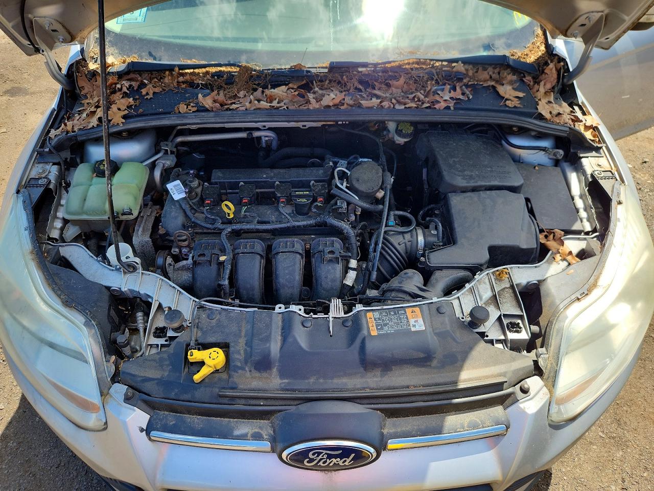 2014 Ford Focus Se Silver vin: 1FADP3F26EL304808