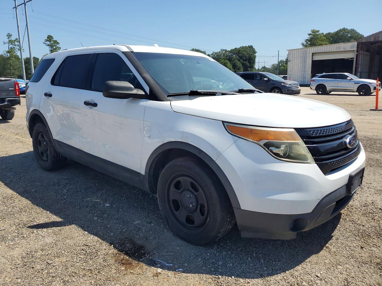 2014 Ford Explorer Police Interceptor White vin: 1FM5K8AR8EGA60243