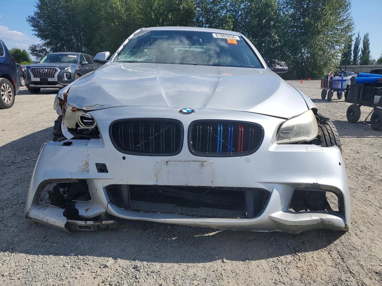 2014 Bmw 528 I Silver vin: WBA5A5C53ED504384