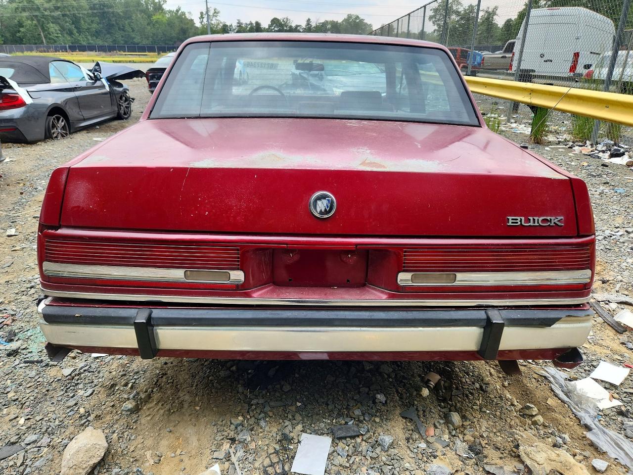 1991 Buick Lesabre Custom Red vin: 1G4HP54C6MH410692