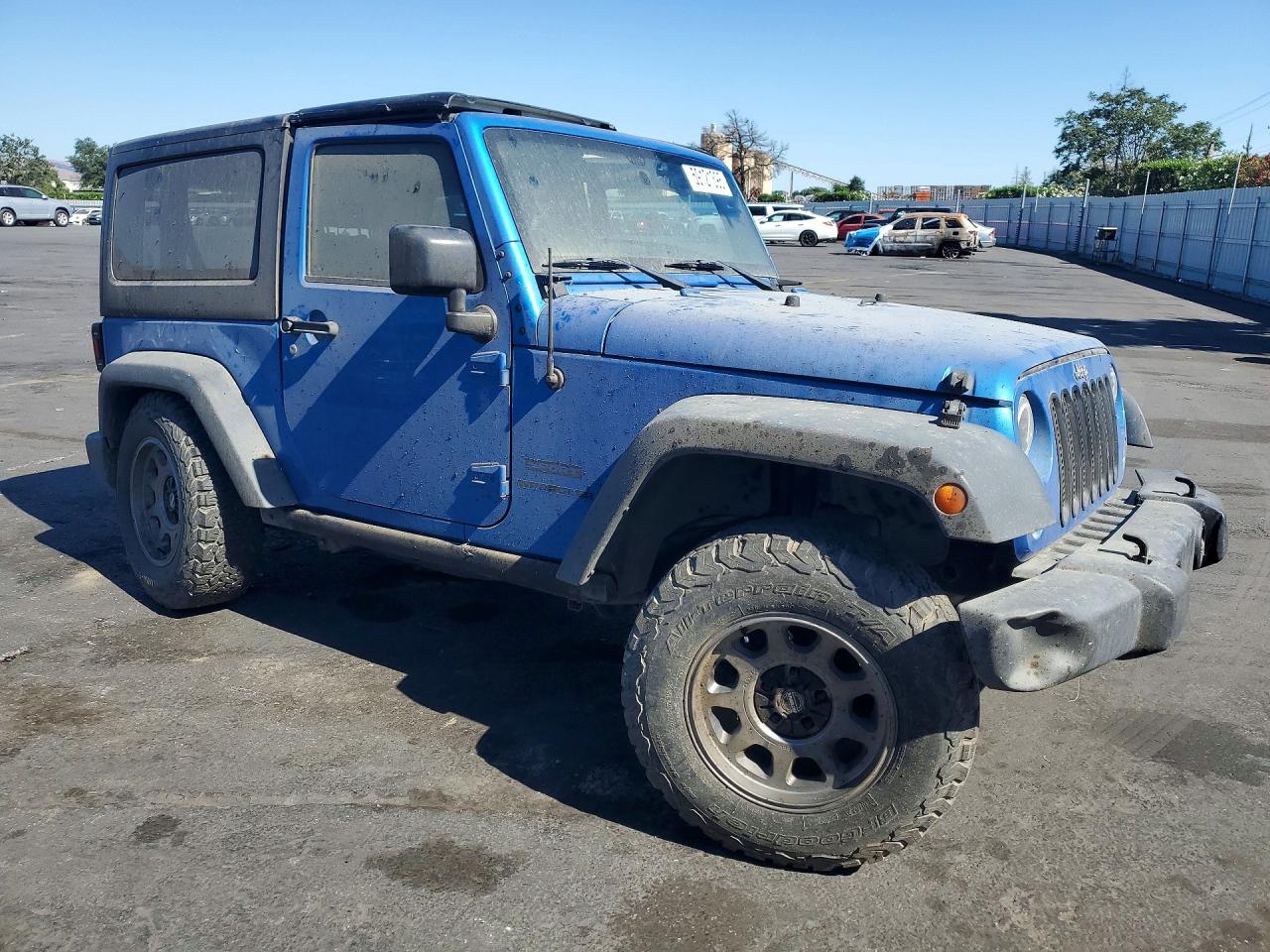 2015 Jeep Wrangler Sport Blue vin: 1C4AJWAG8FL510474