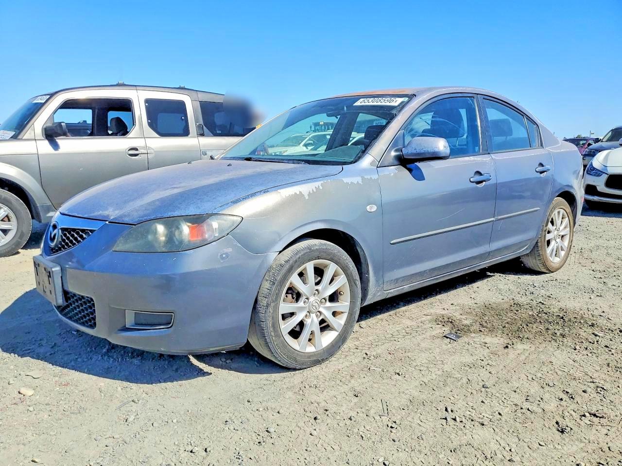 2008 Mazda 3 I Gray vin: JM1BK12G681839580