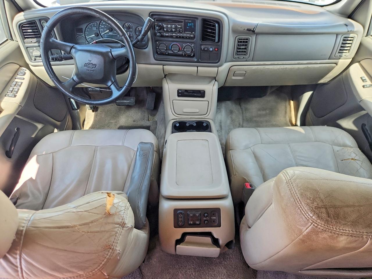 2002 Chevrolet Tahoe K1500 White vin: 1GNEK13Z12R188968