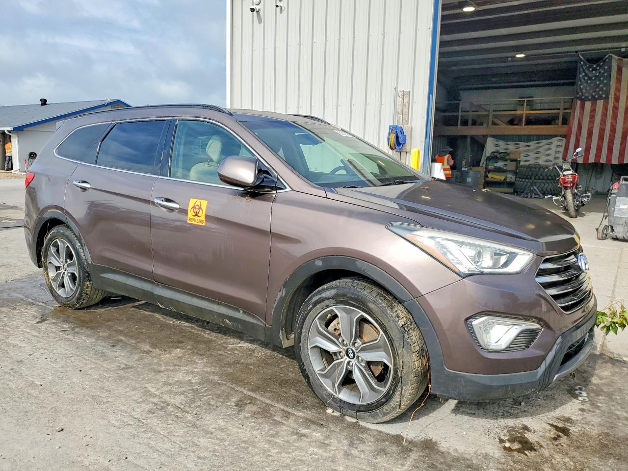 2013 Hyundai Santa Fe Gls Brown vin: KM8SM4HFXDU030484