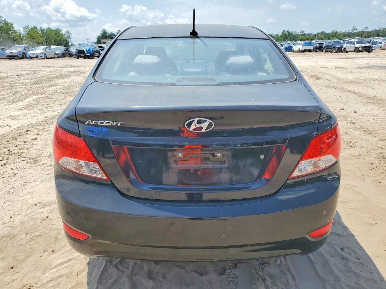 2014 Hyundai Accent Gls Black vin: KMHCT4AE6EU719934