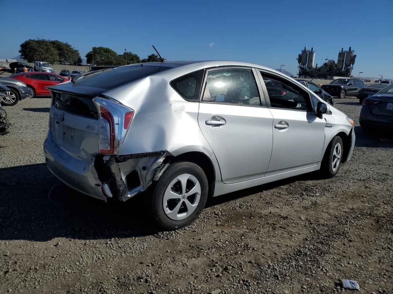 2014 Toyota Prius Серебряный vin: JTDKN3DU7E1735648