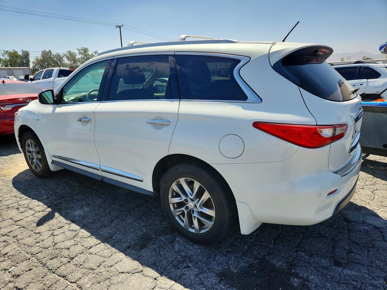 2014 Infiniti Qx60 Base White vin: 5N1AL0MM8EC514219
