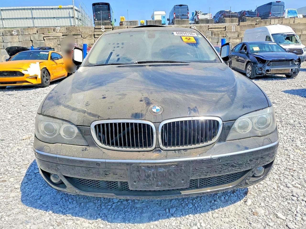 2008 Bmw 750 Li Black vin: WBAHN83528DT87565