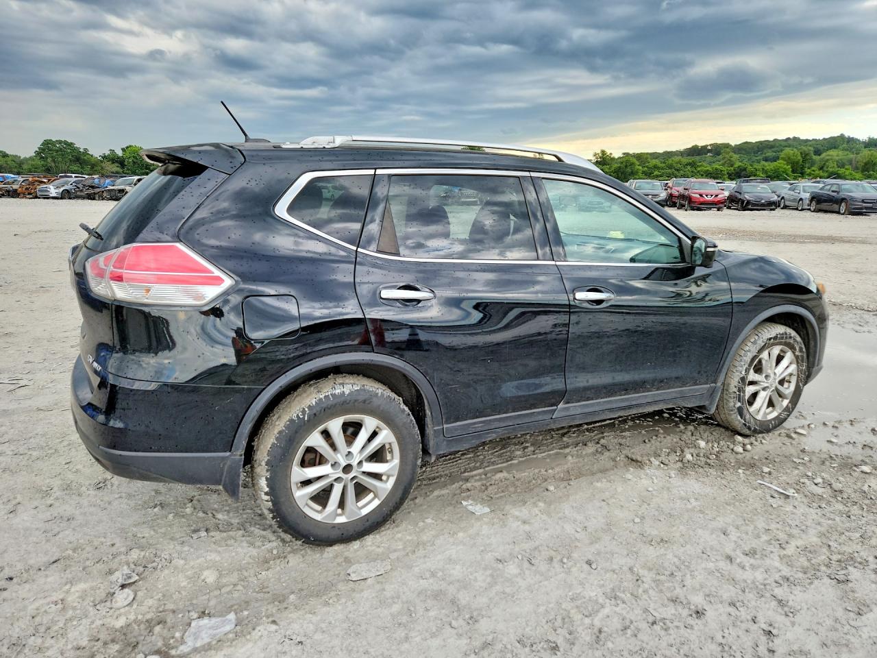 2015 Nissan Rogue Sv Black vin: KNMAT2MVXFP588096