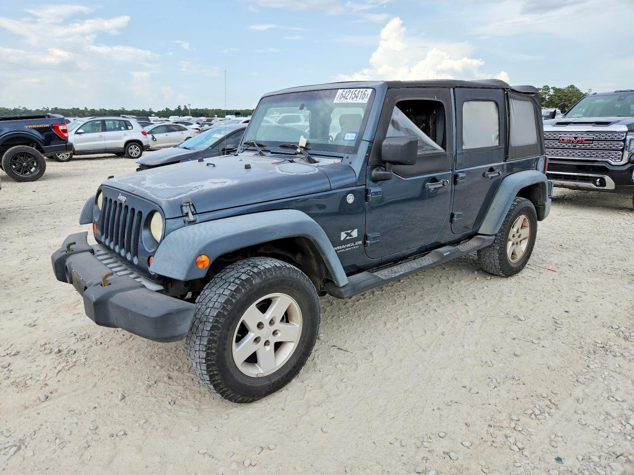 2007 Jeep Wrangler X Gray vin: 1J4GA39167L207567