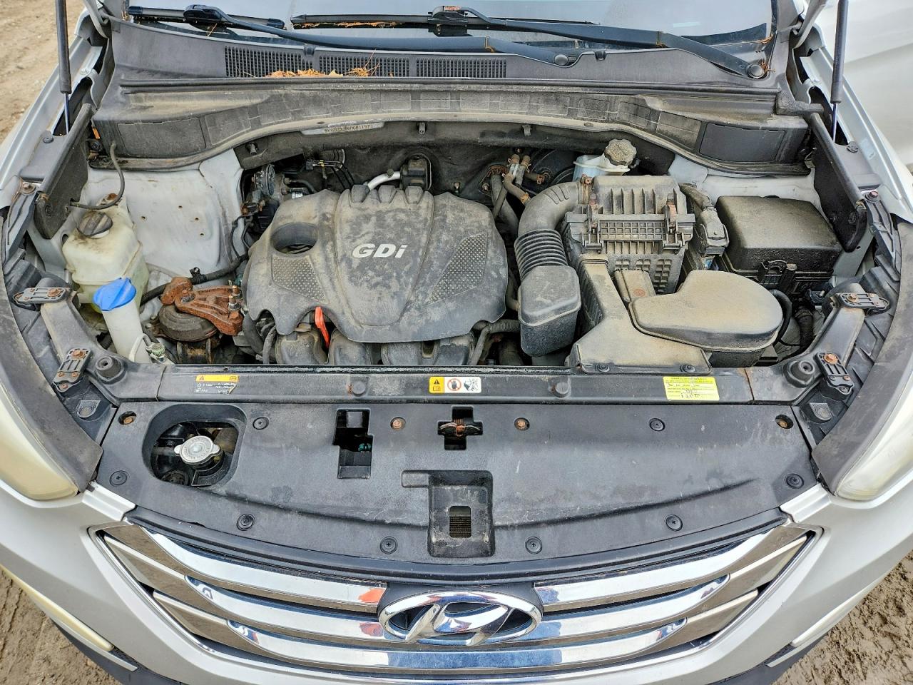 2013 Hyundai Santa Fe Sport 2.4l Серебряный vin: 5XYZUDLB6DG011973