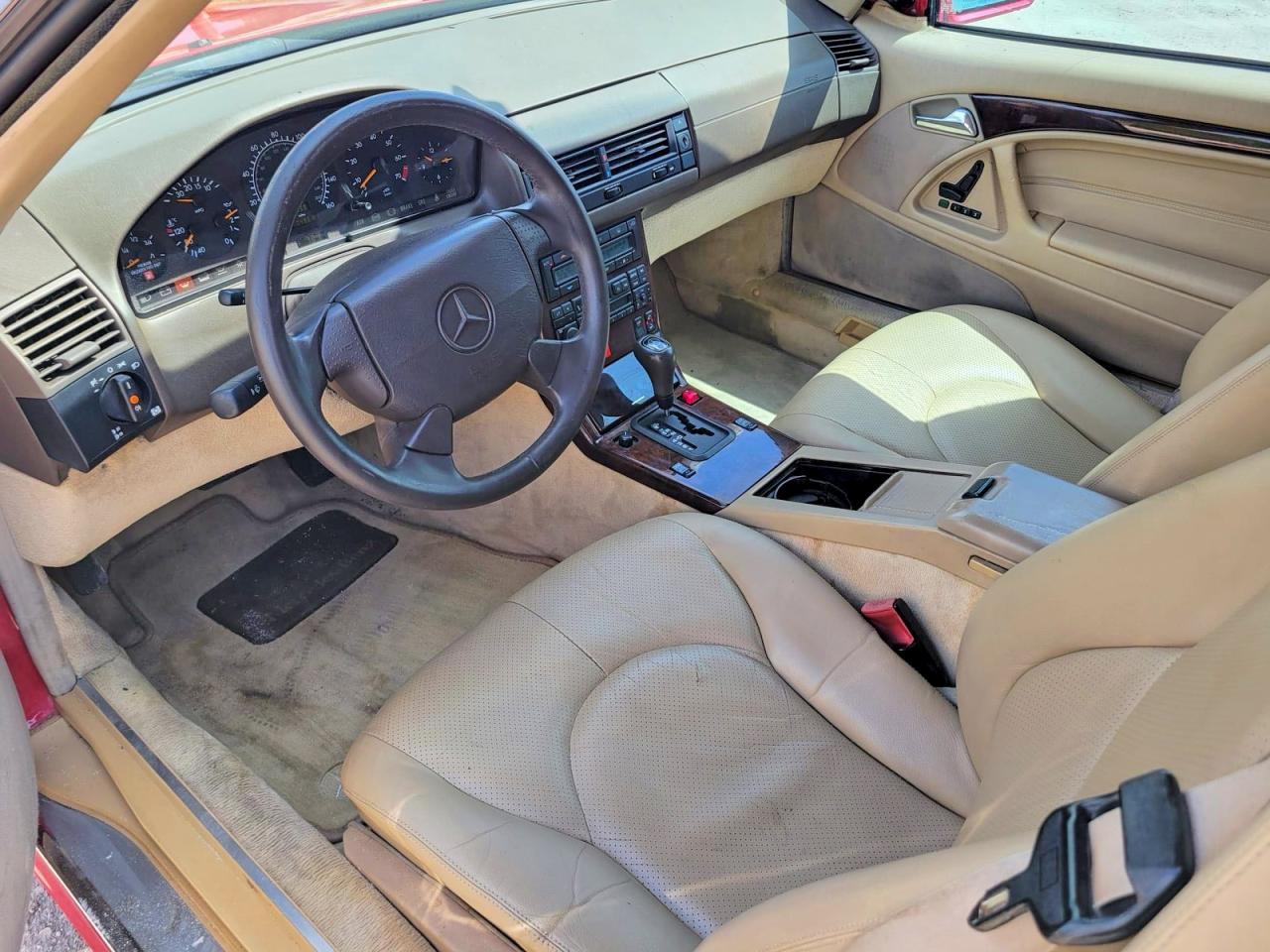 1997 Mercedes-benz Sl 500 Red vin: WDBFA67F5VF144926