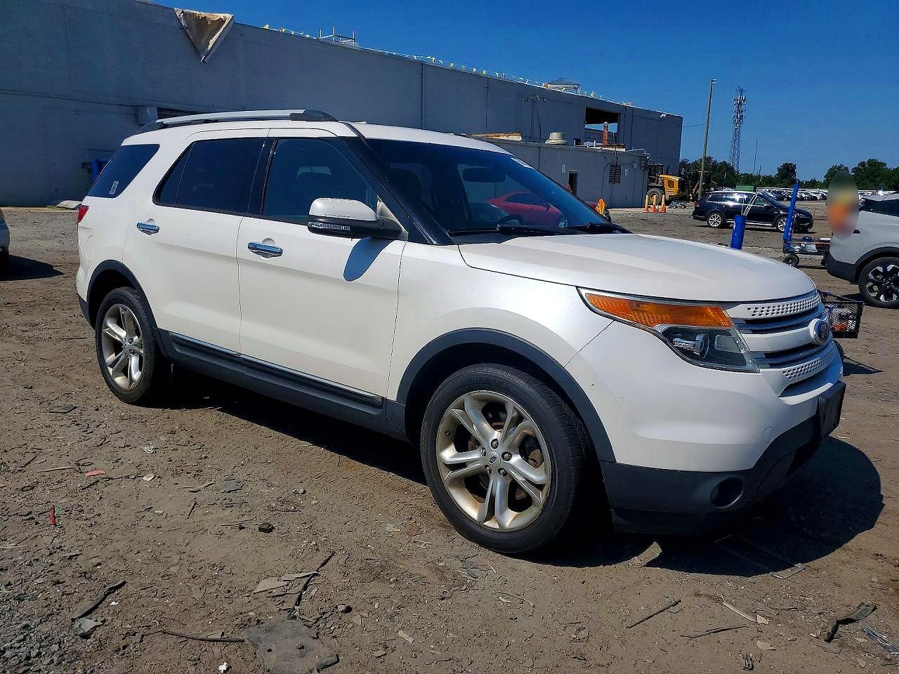 2015 Ford Explorer Limited White vin: 1FM5K8F86FGA56483