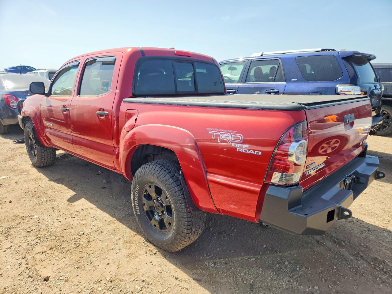2010 Toyota Tacoma Double Cab Red vin: 3TMLU4EN9AM056059