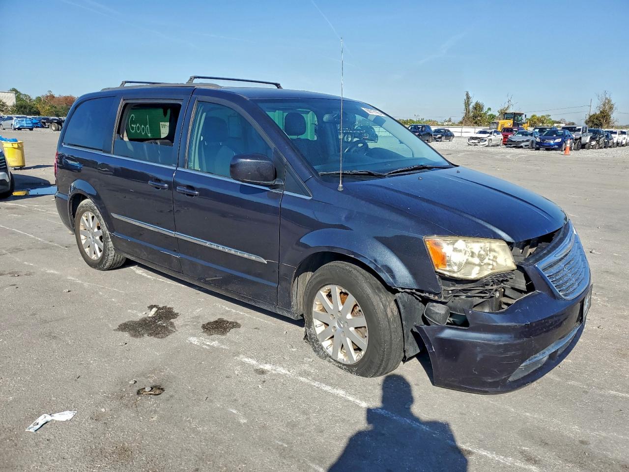 2014 Chrysler Town & Country Touring Blue vin: 2C4RC1BG4ER165593