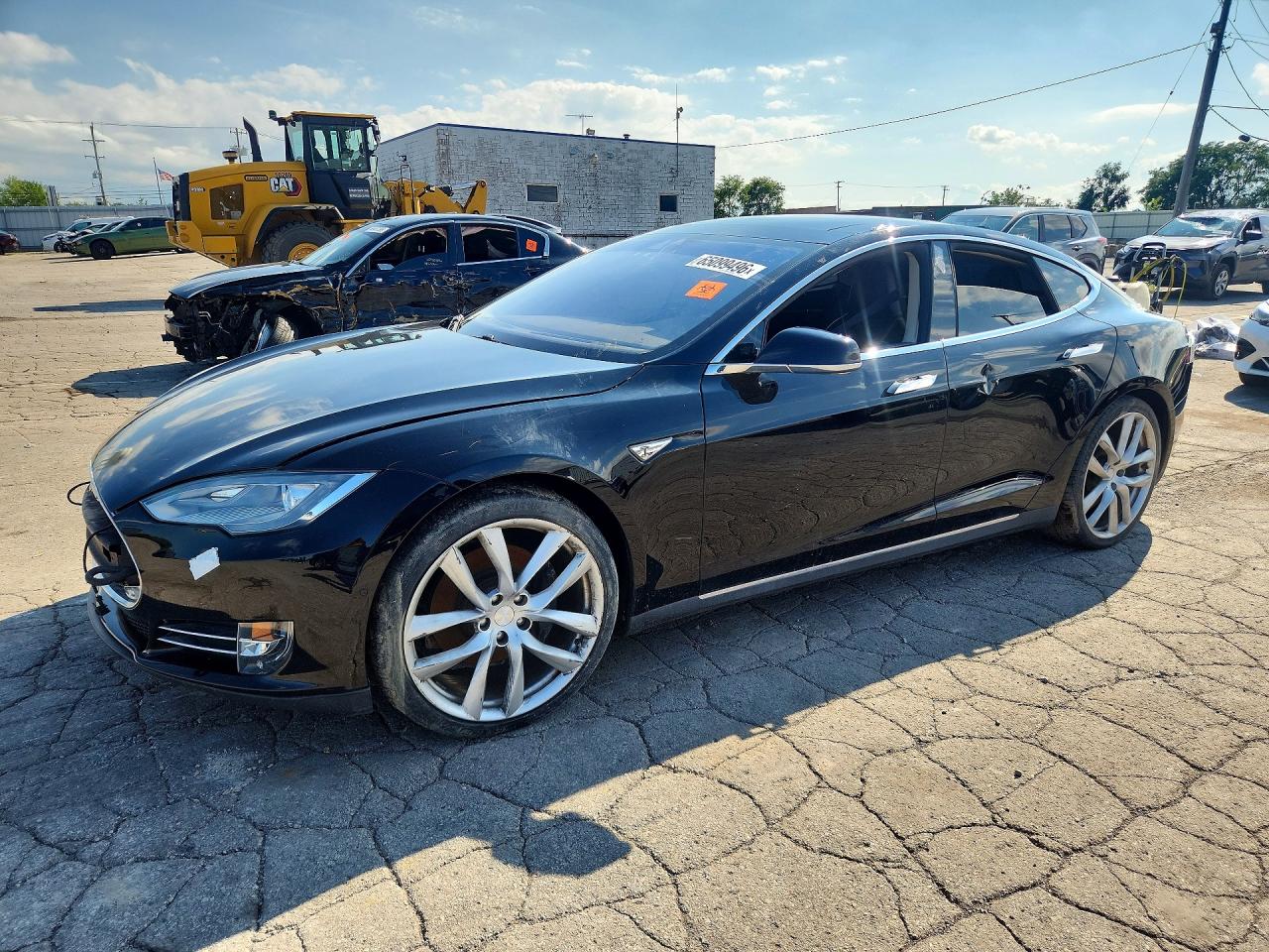 2014 Tesla Model S Black vin: 5YJSA1S19EFP56842
