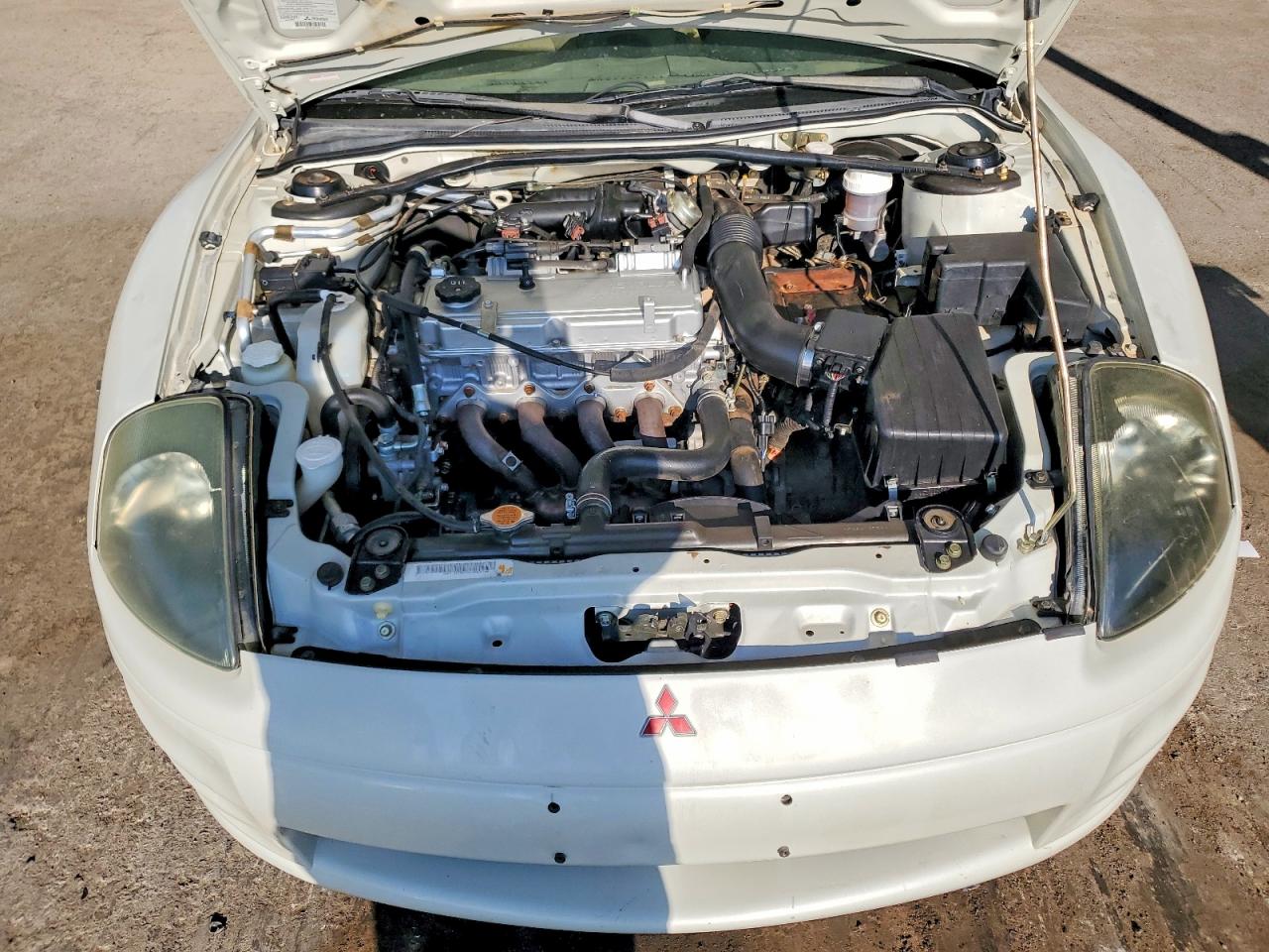 2001 Mitsubishi Eclipse Spyder Gs White vin: 4A3AE35G91E001775