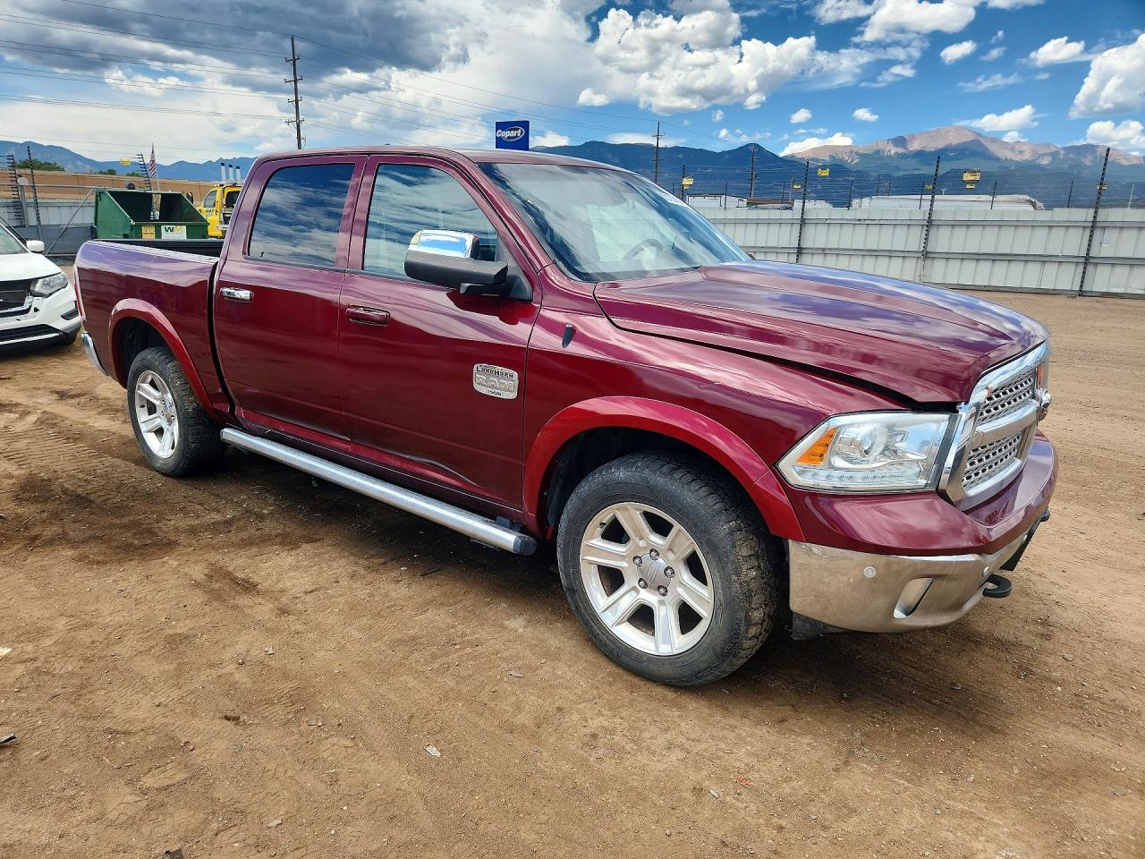 2015 Ram 1500 Longhorn Red vin: 1C6RR7PM2FS761289