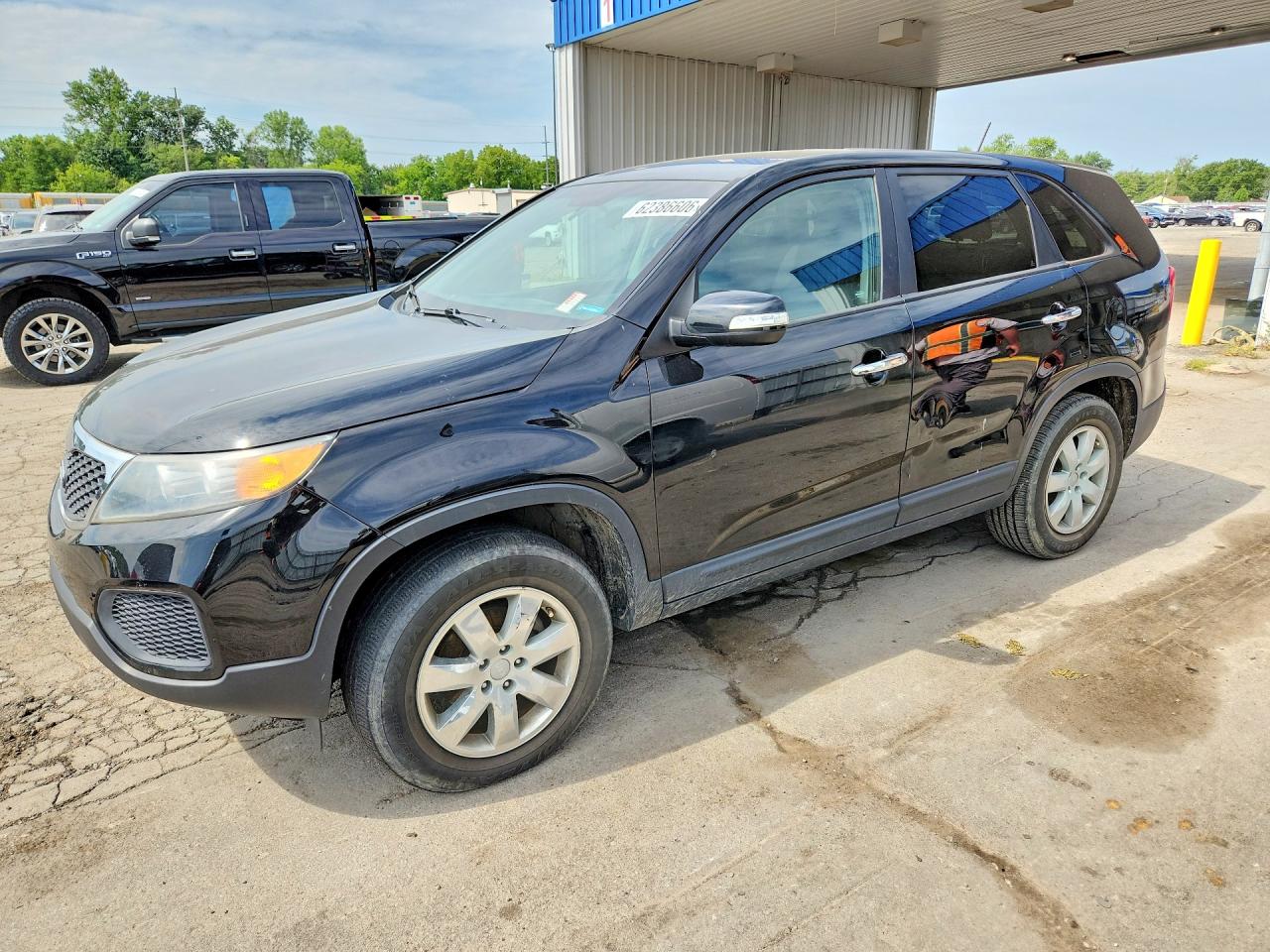 2012 Kia Sorento Lx Black vin: 5XYKT3A19CG261053