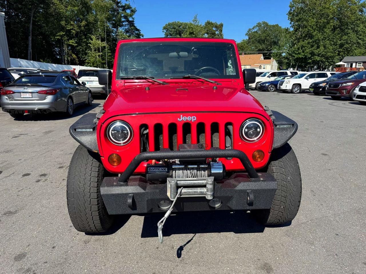 2008 Jeep Wrangler X Red vin: 1J4FA24168L555691