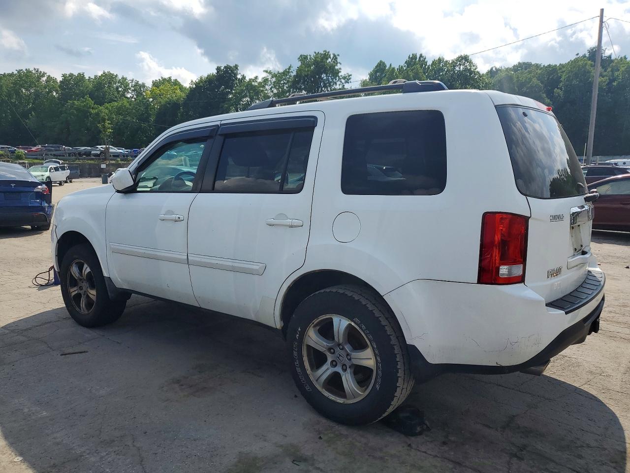 2012 Honda Pilot Exln White vin: 5FNYF4H79CB029304