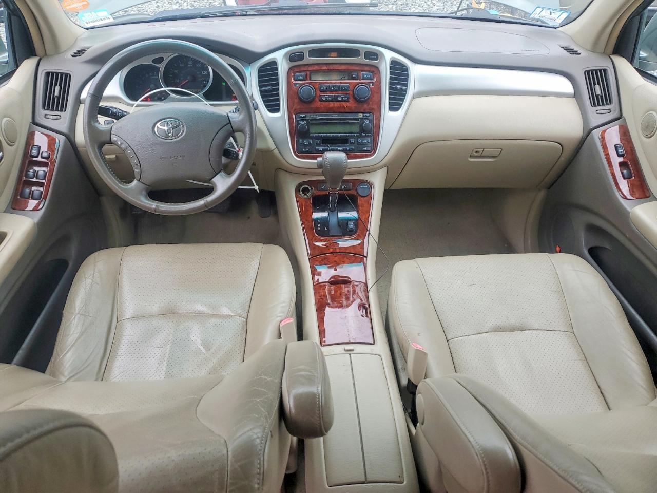 2005 Toyota Highlander Limited Green vin: JTEEP21A350111729