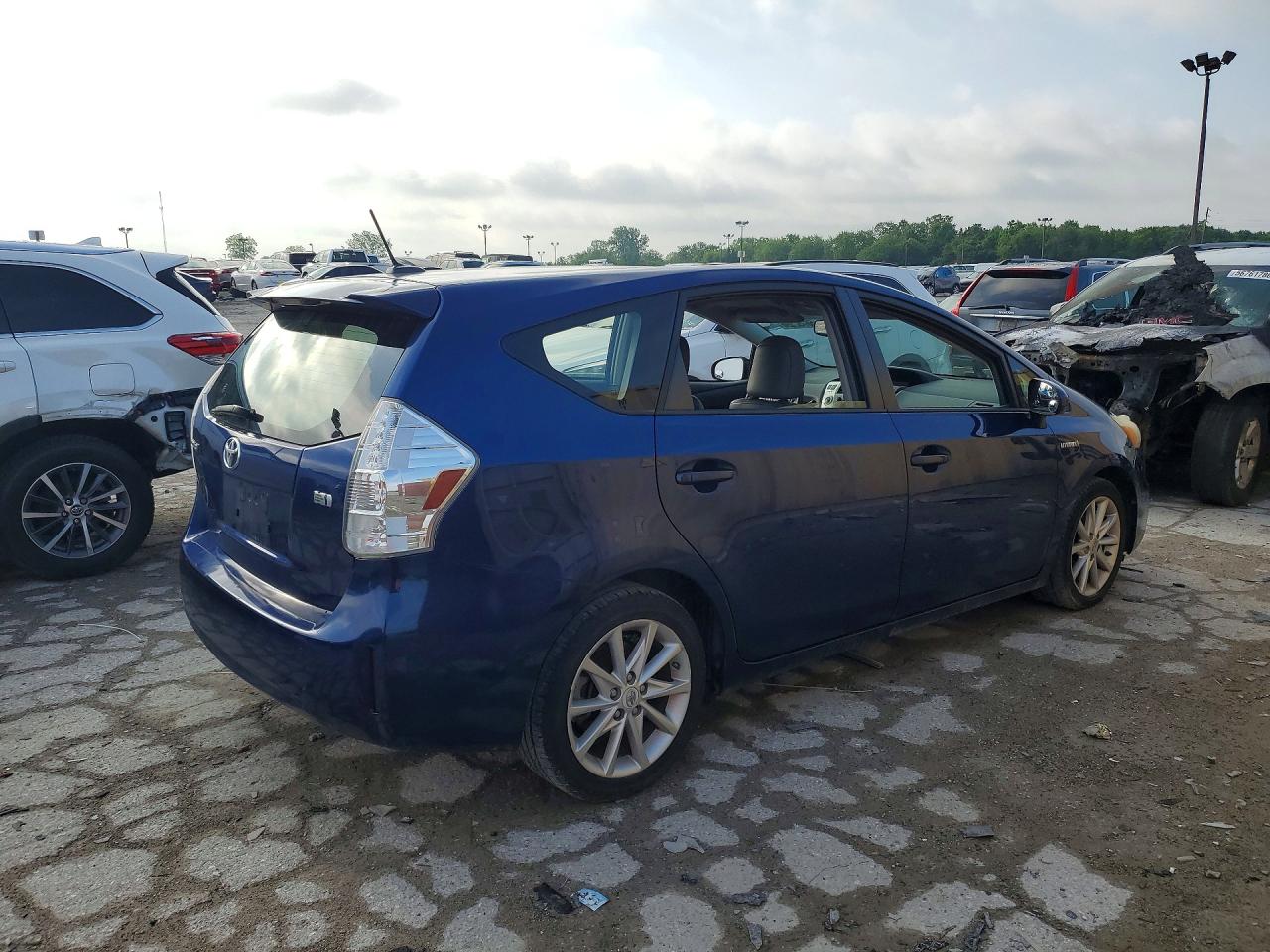 2012 Toyota Prius V Five Blue vin: JTDZN3EU3C3057057