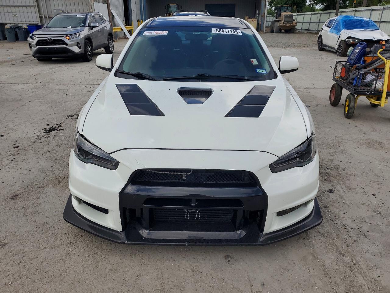 2014 Mitsubishi Lancer Evolution Gsr White vin: JA32W8FVXEU021204